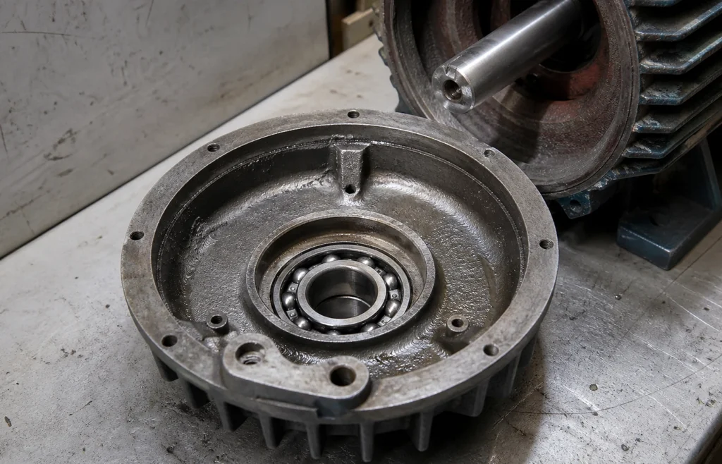 Electric motor bearing — NCF2200V Series Full Complement Cylindrical Roller Bearings in service