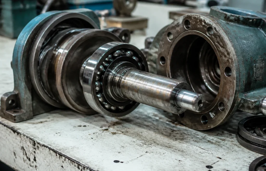 Pump shaft bearing — a typical application for 7200B Series Angular Contact Ball Bearings