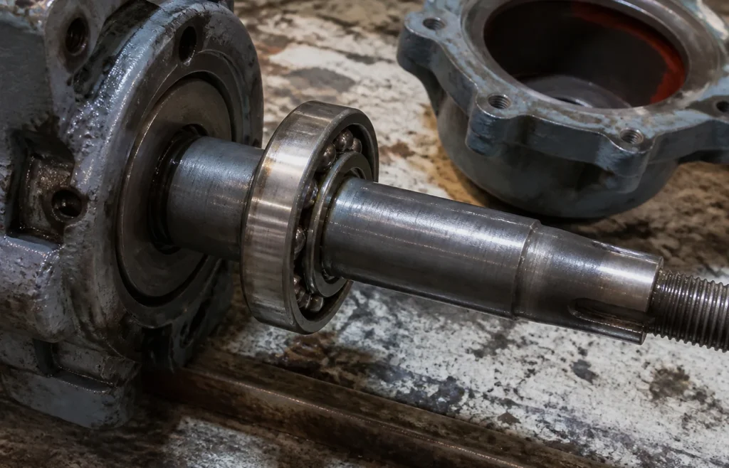 Pump shaft bearing — S6800 Series Stainless Steel Thin Section Ball Bearings in service