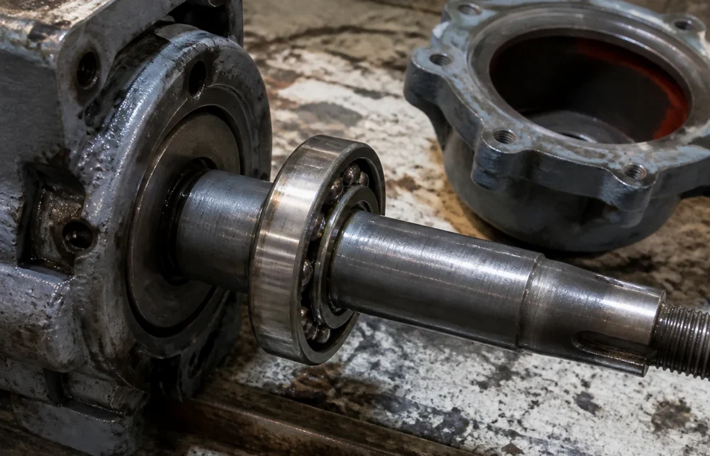 Pump shaft bearing — S6800 Series Stainless Steel Thin Section Ball Bearings in service