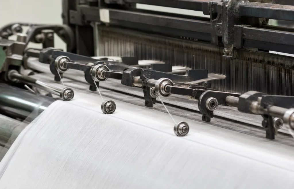 Textile loom bearing — a typical application for 6200 Series Deep Groove Ball Bearings
