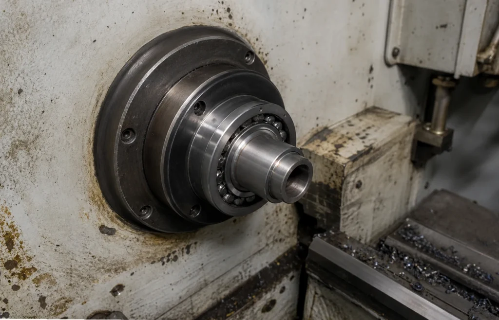 Machine tool spindle bearing — 7000C Series Angular Contact Ball Bearings in service