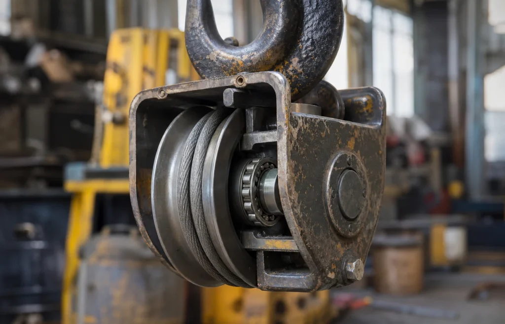 Cable pulley sheave bearing — a typical application for 29300 Series Thrust Spherical Roller Bearings