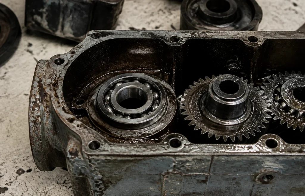 Gearbox bearing — 52400 Series Double Direction Thrust Ball Bearings in service