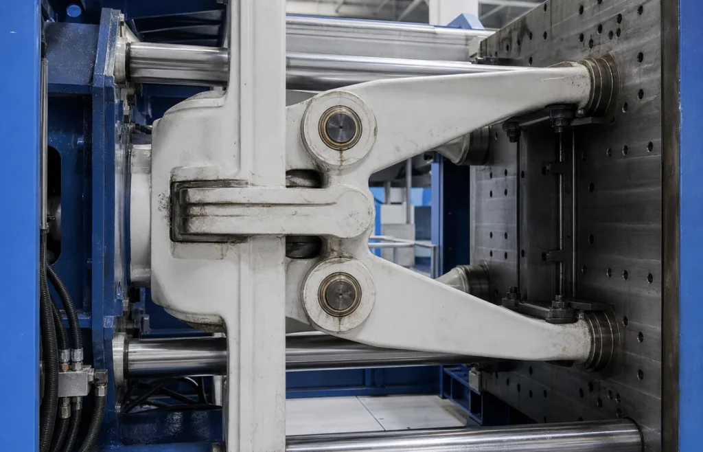 Injection molding toggle bearing — a typical application for LM Series Linear Ball Bushings