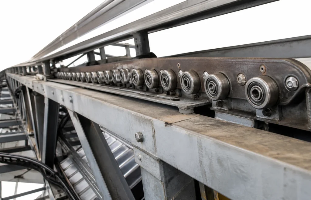 Escalator chain roller bearing — a typical application for 6300-2RS Series Sealed Ball Bearings