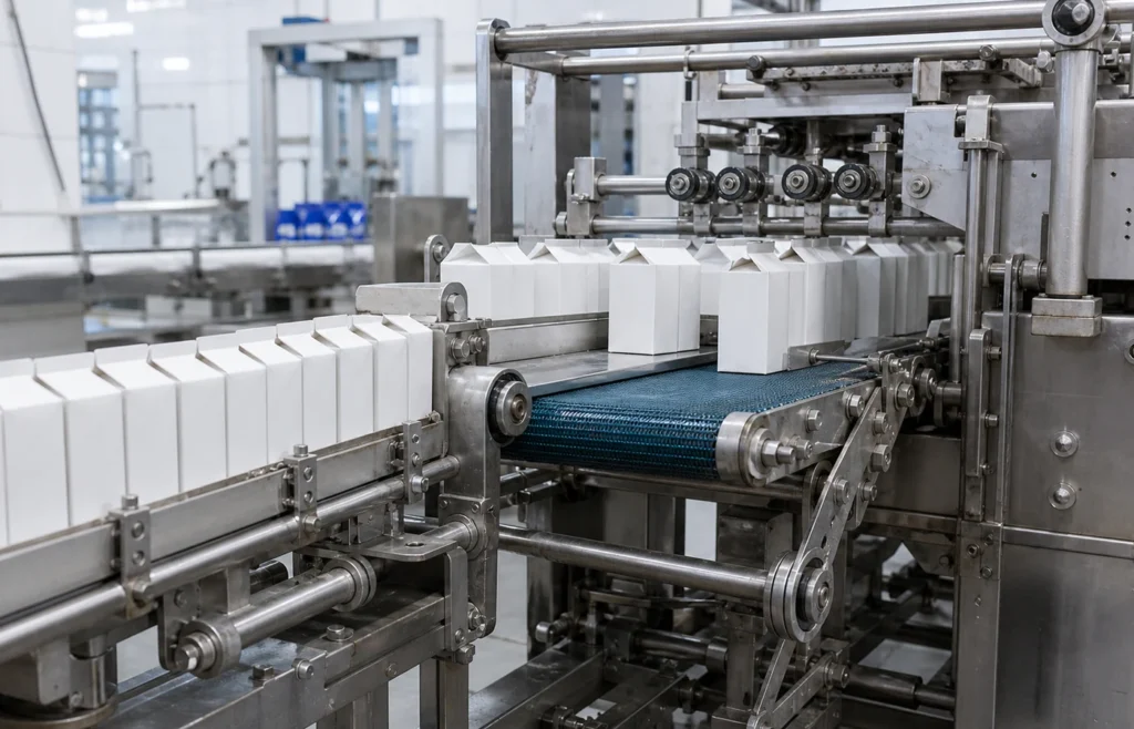 Beverage carton packaging line bearing — a typical application for UC200 Series Insert Bearings