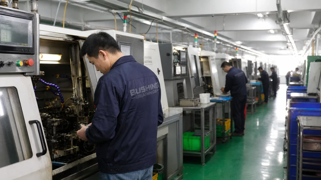 Bearing production line, wide view
