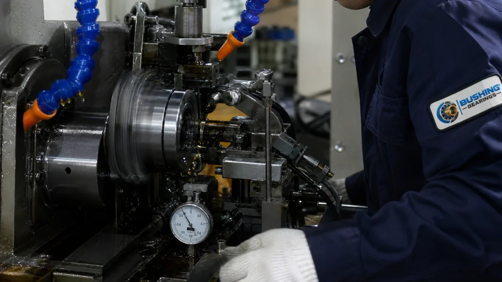 Dimensional inspection of finished bearings